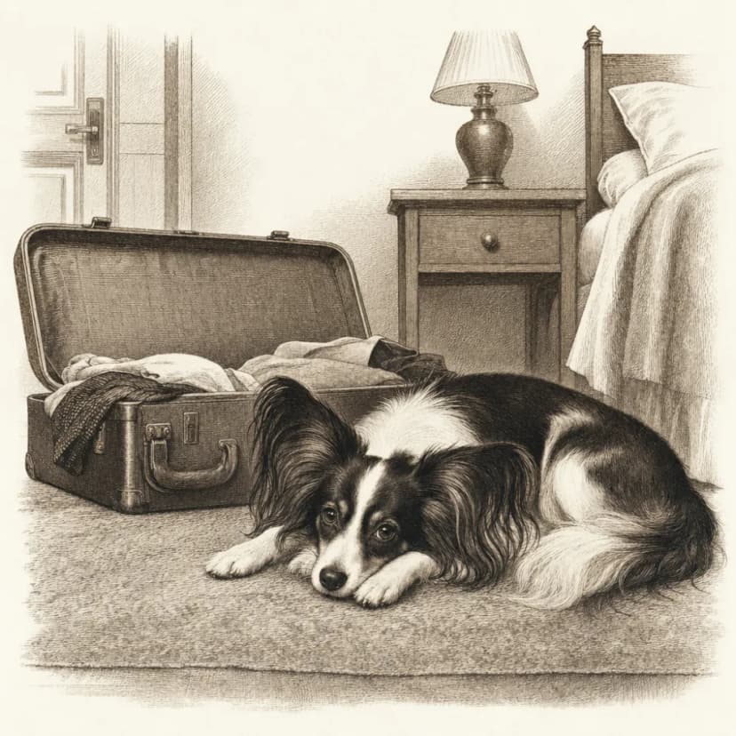 Engraving — Settles in a new place with you