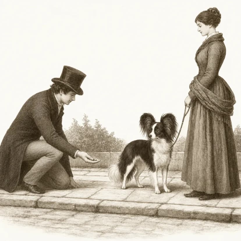 Engraving — You over a stranger's treat